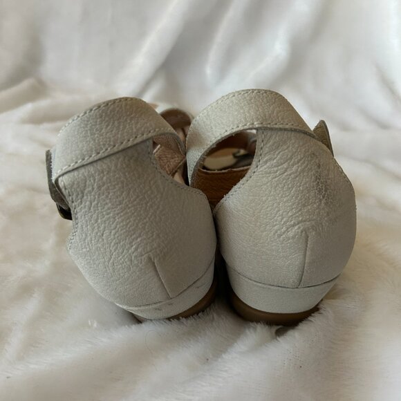 Dansko Comfort Sandal Womens Size 10 Cream Beige Minimalist Platform - Picture 4 of 10
